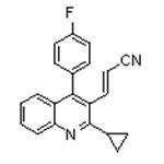 (E)-3-[2-Cyclopropyl-4-(4-fluorophenyl)-3-quinolinyl]-2-propenenitrile pictures
