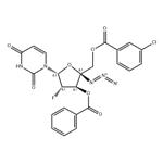 4’-Azido-3’-O-benzoyl-5’-O-(m-chlorobenzoyl)-2’-deoxy-2’-fluoro-beta-D-arabinouridine