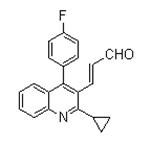 (E)-3-[2-Cyclopropyl-4-(4-fluorophenyl)-3-quinolinyl-2-propenal pictures