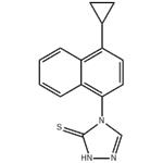(4-(4-cyclopropylnaphthalen-1-yl)-1H-1,2,4-triazole-5(4H)-thione）