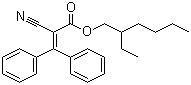 CAS # 6197-30-4, Octocrilene, 2-Ethylhexyl 2-cyano-3,3-diphenylpropenoate, 2-Cyano-3,3-diphenyl-2-propanoic acid 2-ethylhexyl ester