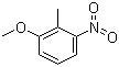 CAS # 4837-88-1, 2-Methyl-3-nitroanisole, 1-Methoxy-2-methyl-3-nitrobenzene