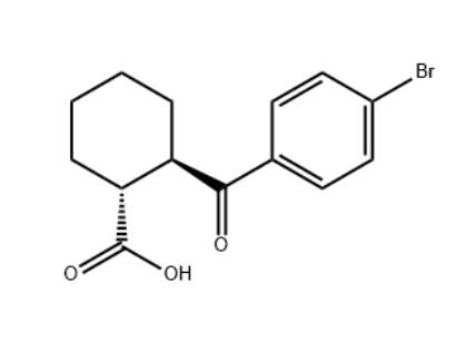 Cyclohexanecarboxylic acid, 2-(4-bromobenzoyl)-, (1R,2R)-
