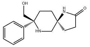 1,7-Diazaspiro[4.5]decan-2-one, 8-(hydroxymethyl)-8-phenyl-, (5S,8S)-