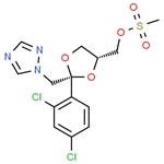 cis-[2-(2,4-Dichlorophenyl)-2-(1H-1,2,4-triazol-1-ylmethyl)-1,3-dioxolan-4-yl]methyl methanesulfonate pictures