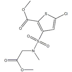 5-Chloro-3-[N-(methoxy-carbonyl-methyl)sulfamoyl]-2-thiophene carboxylic acid methyl ester