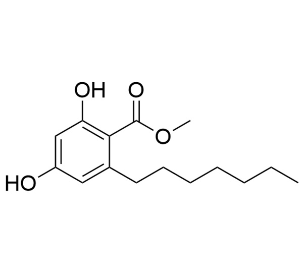 Benzoic acid, 2-heptyl-4,6-dihydroxy-, methyl ester