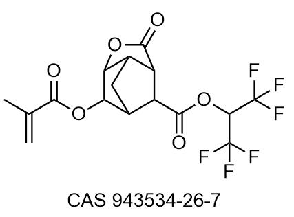 3,5-Methano-2H-cyclopenta[b]furan-7-carboxylic acid, hexahydro-6-[(2-methyl-1-oxo-2-propen-1-yl)oxy]-2-oxo-, 2,2,2-trifluoro-1-(trifluoromethyl)ethyl ester