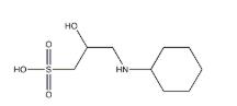 3-(Cyclohexylamino)-2-hydroxy-1-propanesulfonic acid structure