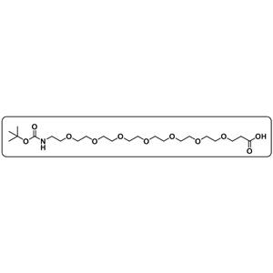 t-Boc-N-amido-PEG7-acid