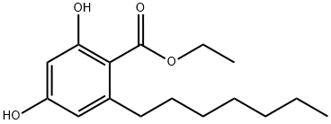 Benzoic acid, 2-heptyl-4,6-dihydroxy-, ethyl ester