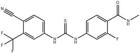 Benzamide, 4-[[[[4-cyano-3-(trifluoromethyl)phenyl]amino]thioxomethyl]amino]-2-fluoro-N-methyl-