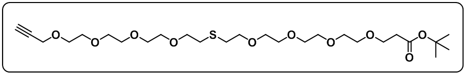Propargyl-PEG4-S-PEG4-t-butyl ester