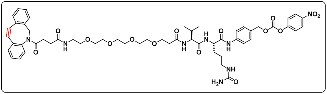 DBCO-PEG4-Val-Cit-PAB-PNP
