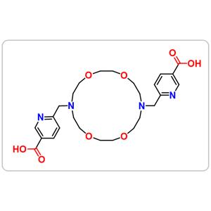 6,6'-((1,4,10,13-Tetraoxa-7,16-diazacyclooctadecane-7,16-diyl)bis(methylene))dipicolinic acid