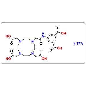 10-[2-[(3,5-Dicarboxyphenyl)amino]-2-oxoethyl]-DOTA (TFA salt)