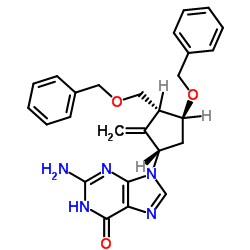 2-amino-9-((1S,3R,4S)-4-(benzyloxy)-3-(benzyloxymethyl)-2-methylenecyclopentyl)-1H-purin-6(9H)-one