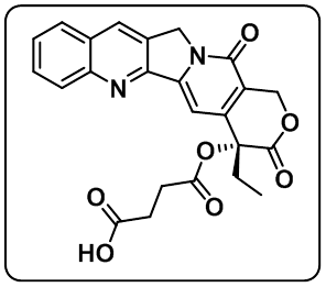 1-[(4S)-4-ethyl-3,4,12,14-tetrahydro-3,14-dioxo-1H-pyrano[3',4':6,7]indolizino[1,2-b]quinolin-4-yl] ester