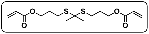 (propane-2,2-diylbis(sulfanediyl))bis(propane-3,1-diyl) diacrylate