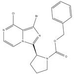 (S)-benzyl 2-(1-bromo-8-chloroimidazo[1,5-a]pyrazin-3-yl)pyrrolidine-1-carboxylate pictures