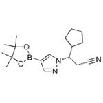 3-Cyclopentyl-3-[4-(4,4,5,5-tetramethyl-1,3,2-dioxaborolan-2-yl)-1H-pyrazol-1-yl]propanenitrile pictures