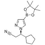 (R)-3-cyclopentyl-3-(4-(4,4,5,5-tetraMethyl-1,3,2-dioxaborolan-2-yl)-1H-pyrazol-1-yl)propanenitrile pictures