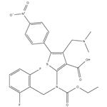 2-((2,6-difluorobenzyl)(ethoxycarbonyl)amino)-4-((dimethylamino)methyl)-5-(4-nitrophenyl)thiophene-3-carboxylic acid pictures