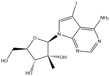 5-iodo-7-(2-C-methyl-β-D-ribofuranosyl)-7H-Pyrrolo[2,3-d]pyrimidin-4-amine