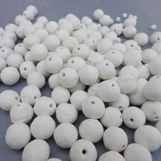 Alumina Perforated Porous Hollow Support Media Ceramic Balls for Chemical Filtration