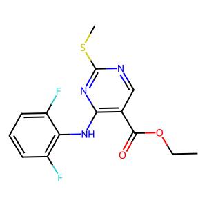 ethyl 4-((2,6-difluorophenyl)amino)-2-(methylthio)pyrimidine-5-carboxylate
