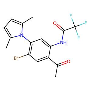 N-(2-acetyl-4-bromo-5-(2,5-dimethyl-1H-pyrrol-1-yl)phenyl)-2,2,2-trifluoroacetamide