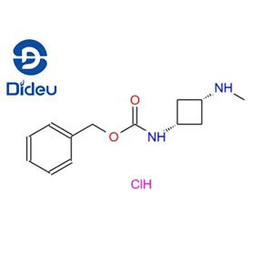 Carbamic acid, N-[cis-3-(methylamino)cyclobutyl]-, phenylmethyl ester, hydrochloride (1:1)