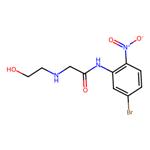 N-(5-bromo-2-nitrophenyl)-2-((2-hydroxyethyl)amino)acetamide