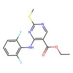 ethyl 4-((2,6-difluorophenyl)amino)-2-(methylthio)pyrimidine-5-carboxylate