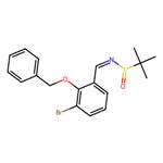 (Z)-N-(2-(benzyloxy)-3-bromobenzylidene)-2-methylpropane-2-sulfinamide