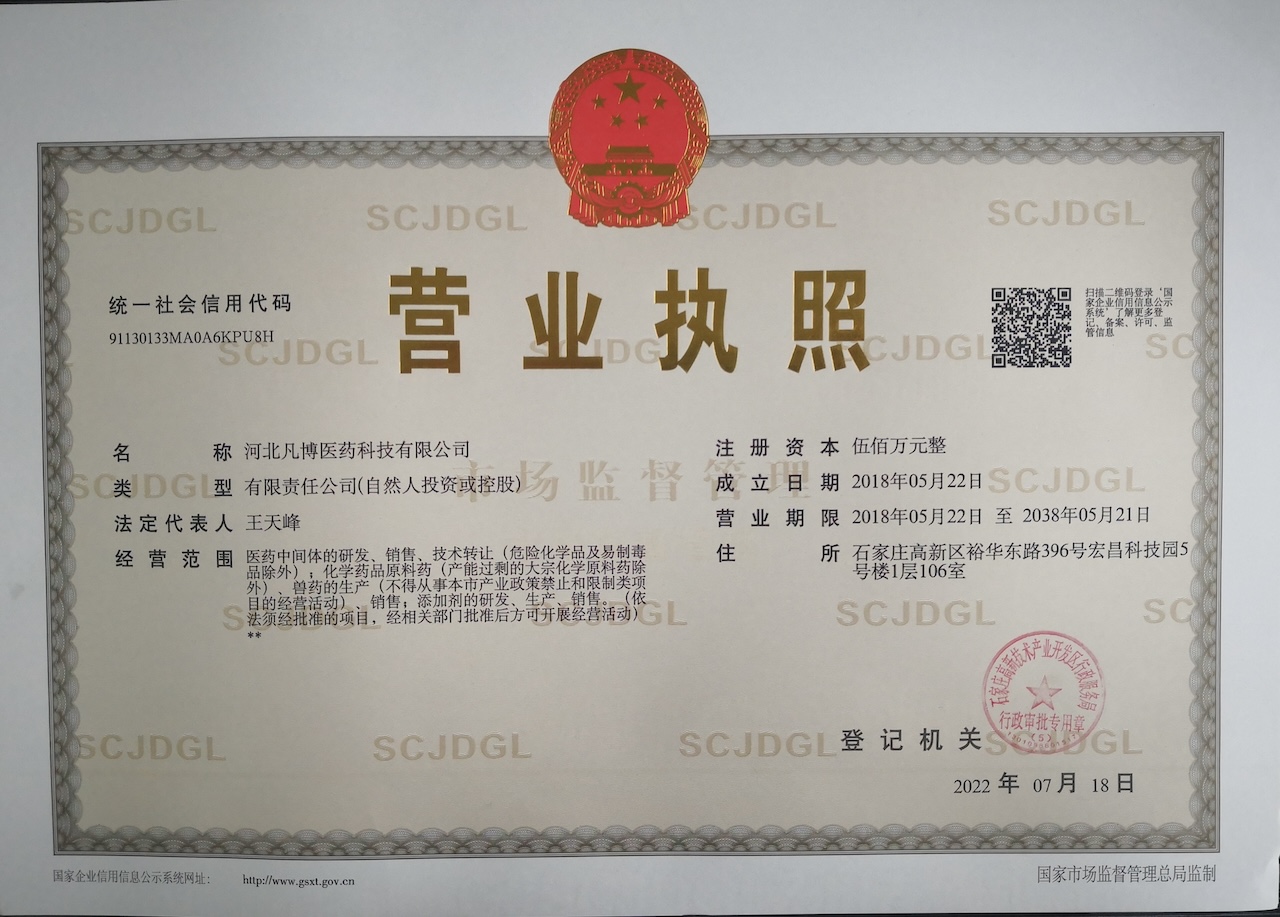 Business License Of EnterpriseLegal Person