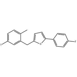 2-(4-Fluorophenyl)-5-[(5-iodo-2-methylphenyl)methyl]thiophene