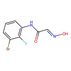 (2E)-N-(3-bromo-2-fluorophenyl)-2-(N-hydroxyimino)acetamide