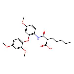 2-((2-(2,4-dimethoxyphenoxy)-4-methoxyphenyl)carbamoyl)heptanoic acid