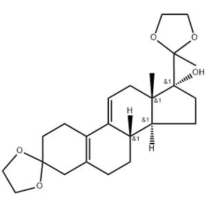 3,20-Bis(ethylenedioxy)-19-norpregna-5(10)9(11)dien-17-ol