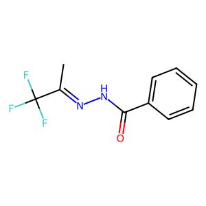 (E)-N'-(1,1,1-trifluoropropan-2-ylidene)benzohydrazide