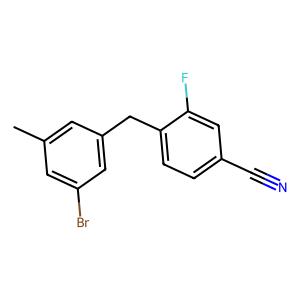 4-[(3-bromo-5-methylphenyl)methyl]-3-fluorobenzonitrile