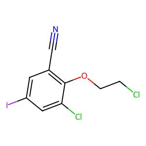 3-chloro-2-(2-chloroethoxy)-5-iodobenzonitrile