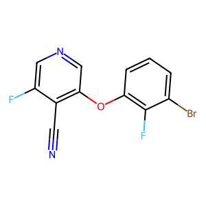 3-(3-bromo-2-fluorophenoxy)-5-fluoroisonicotinonitrile