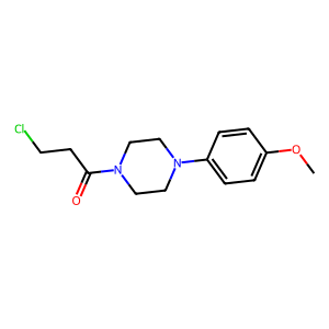 3-chloro-1-(4-(4-methoxyphenyl)piperazin-1-yl)propan-1-one