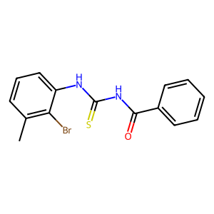 N-((2-bromo-3-methylphenyl)carbamothioyl)benzamide