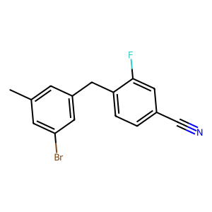 4-[(3-bromo-5-methylphenyl)methyl]-3-fluorobenzonitrile