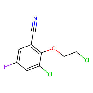 3-chloro-2-(2-chloroethoxy)-5-iodobenzonitrile