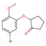 2-(5-bromo-2-methoxyphenoxy)cyclopentan-1-one