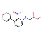 methyl (3-(3,6-dihydro-2H-pyran-4-yl)-5-fluoro-2-nitrophenyl)glycinate
